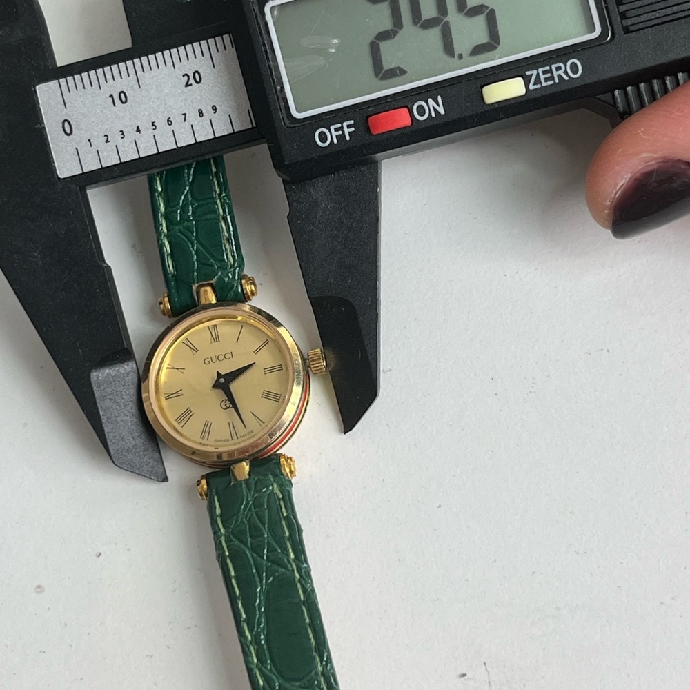 GUCCI 2000L Stacked Case sherry line green straps - Picture 15 of 16